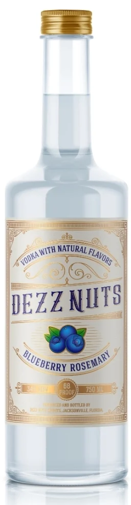 Dezz Nuts Vodka bottle